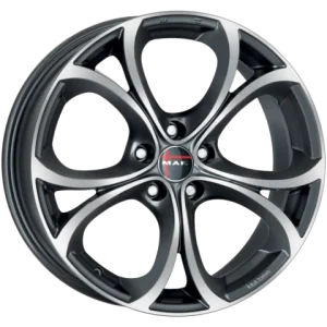 Mak Wheels – LARIO – Gunmetal – 17″x7.5″ 39mm – Summer Wheels – F7570LAQM39LGX